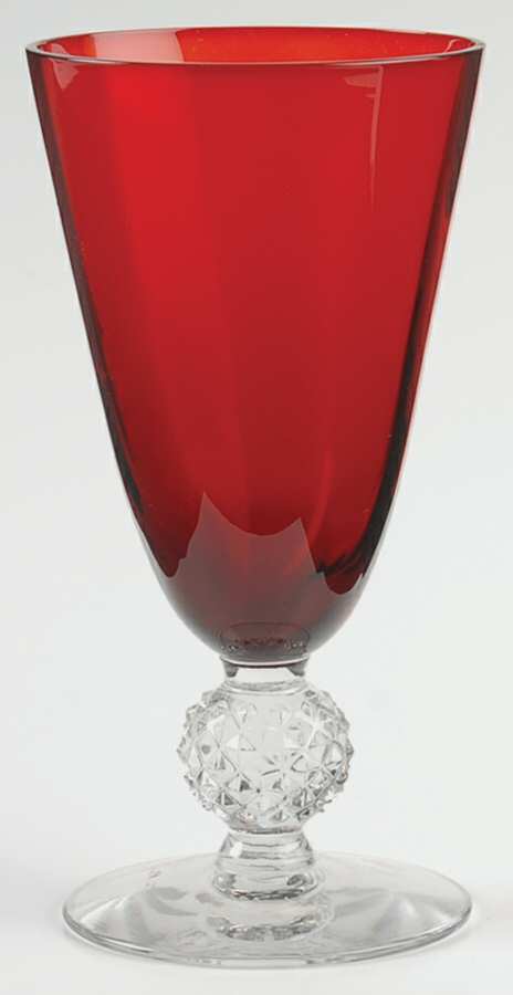 Golf Ball Ruby (Optic) Juice Glass by Morgantown-1