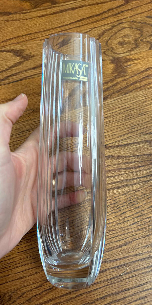 Parallels 7" Bud Vase by Mikasa-1