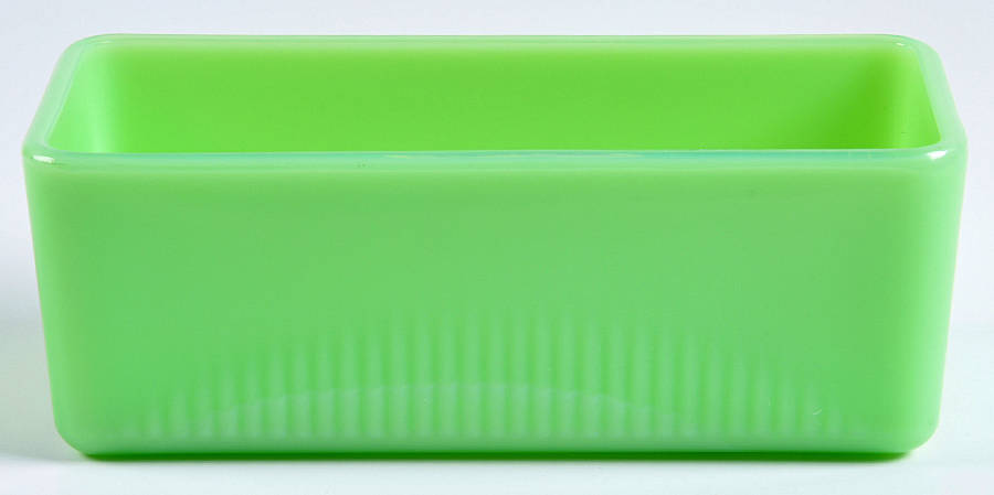 Jadite Lid for 1 1/4 Pound Covered Butter by McKee-1