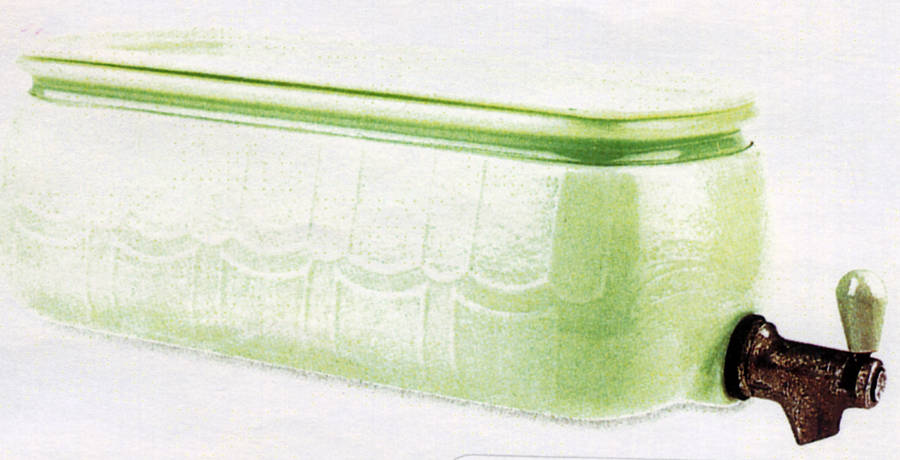 Jadite Small Water Server & Lid by McKee-1
