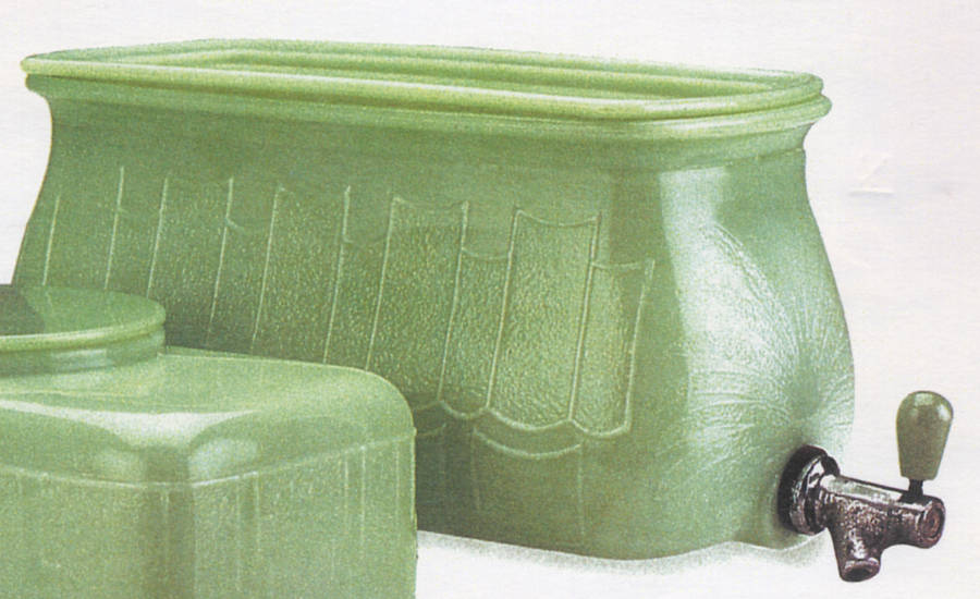 Jadite Large Water Server & Lid by McKee-1