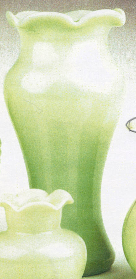 Jadite 10" Flower Vase by McKee-1