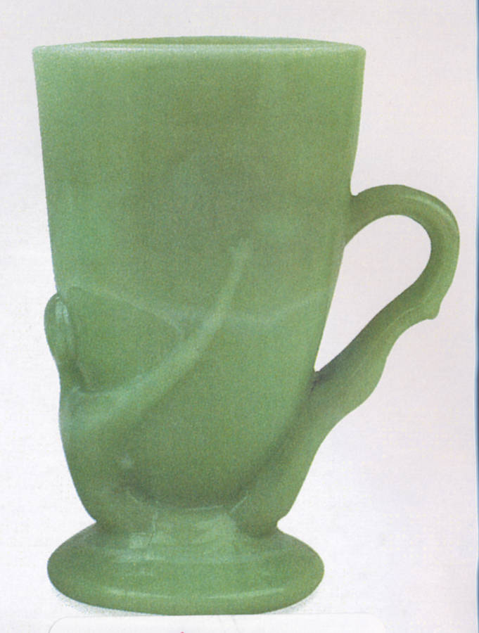 Jadite Bottoms Down Beer Mug by McKee-1