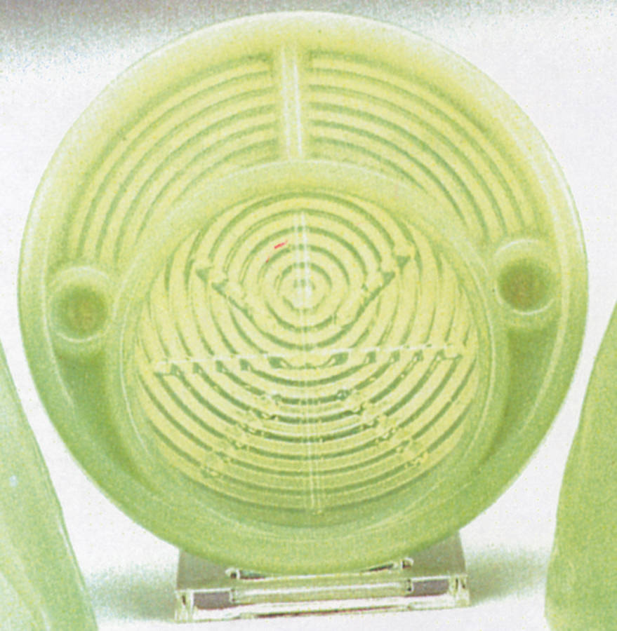 Jadite Bottoms Up Coaster by McKee-1