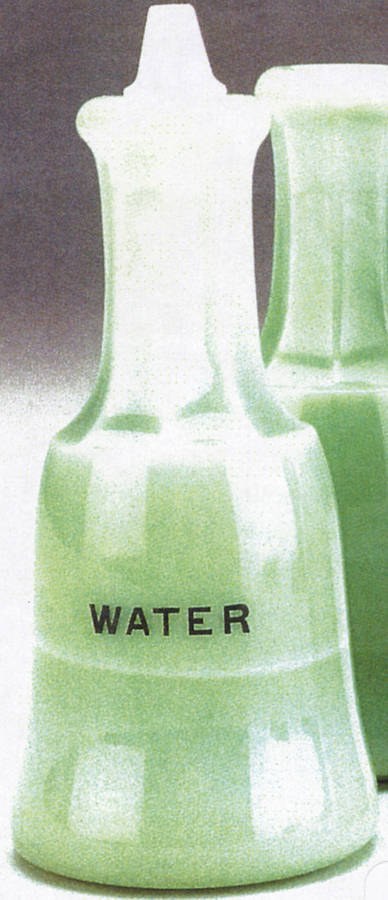 Jadite Barber Bottle & Stopper by McKee-1