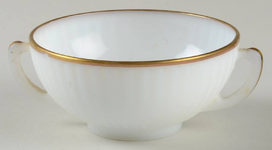 Petalware Monax (Gold Trim) Cream Soup Bowl Only by MacBeth-Evans-1