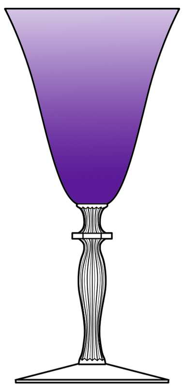Monroe Amethyst Water Goblet by Morgantown-1