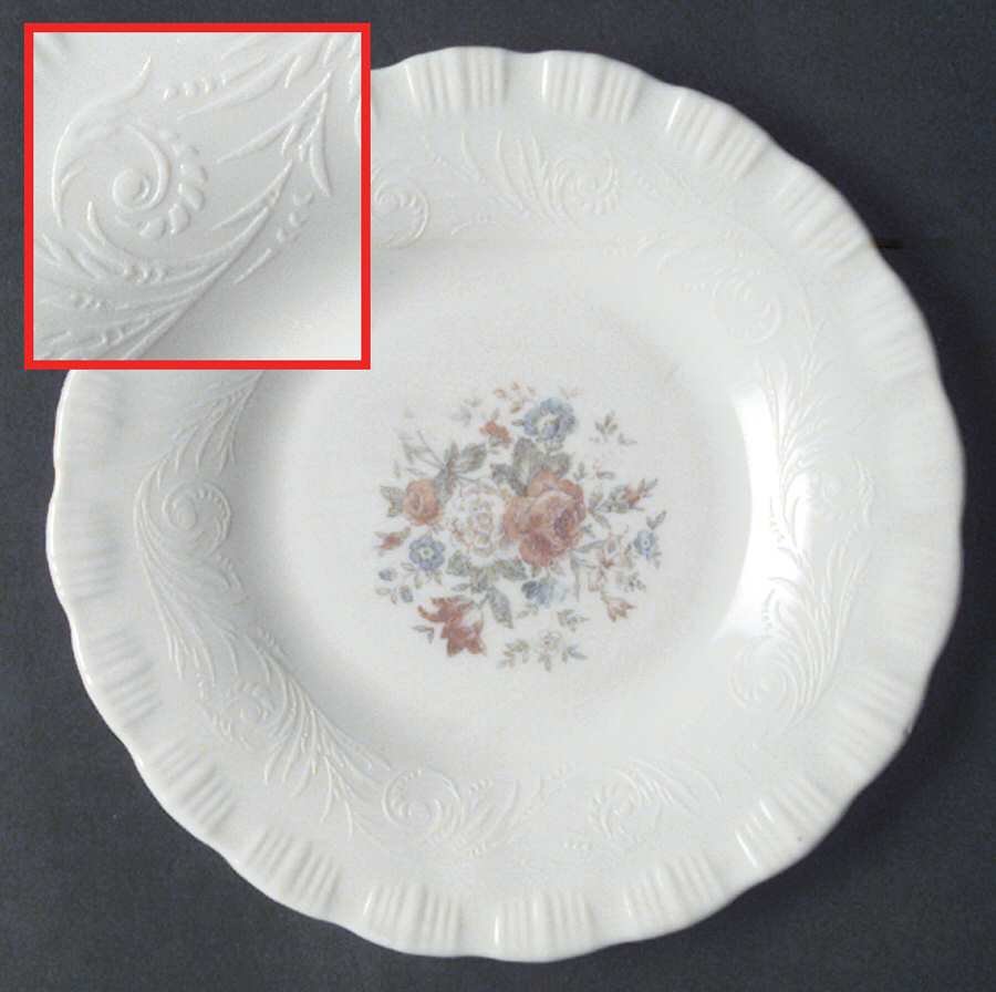 Chinex Classic Bouquet Bread & Butter Plate by MacBeth-Evans-1