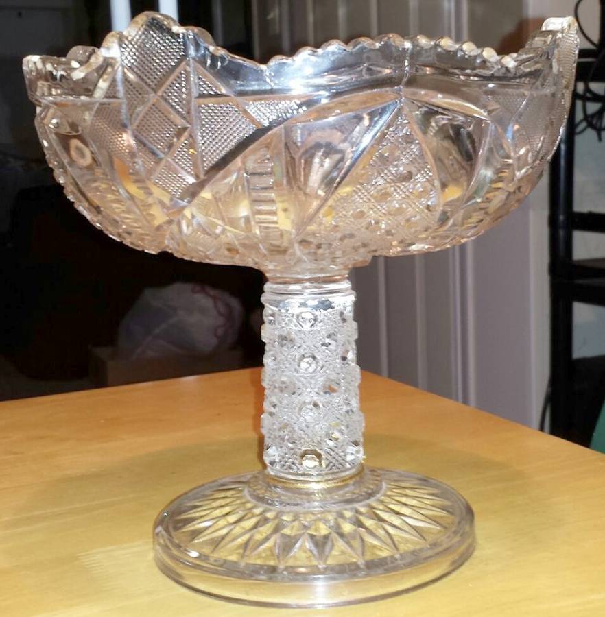 Sunbeam Round Compote (Height X Width) by McKee-1