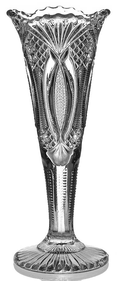 Hickman Clear 8" Bud Vase by McKee-1