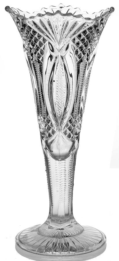 Hickman Clear 10" Bud Vase by McKee-1