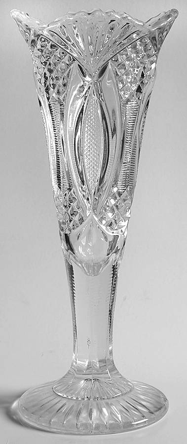 Hickman Clear 12" Bud Vase by McKee-1
