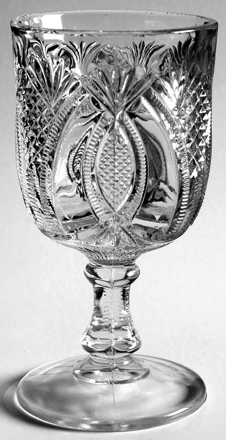 Hickman Clear Water Goblet by McKee-1