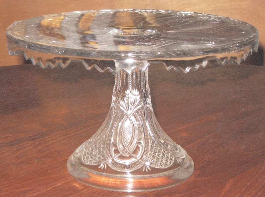 Hickman Clear Round Cake Stand by McKee-1