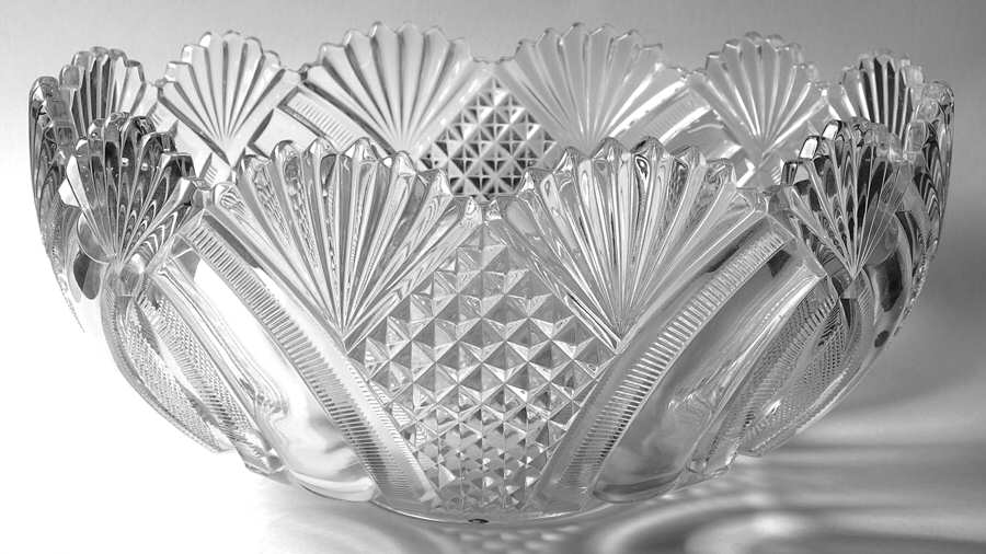 Hickman Clear Punch Bowl by McKee-1