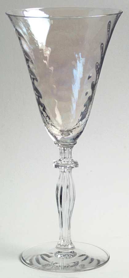 Palm Optic Iridescent (Stem 7690) Water Goblet by Morgantown-1