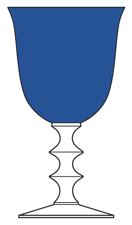 Warwick Cobalt Water Goblet by Morgantown-1