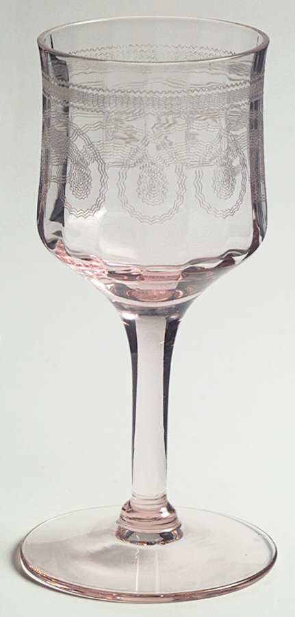 NE329 PINK Wine Glass by Morgantown-1
