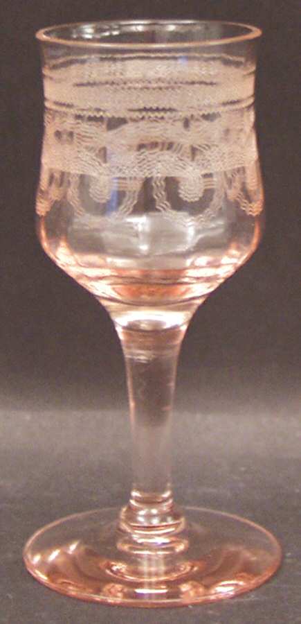 NE329 PINK Cordial Glass by Morgantown-1