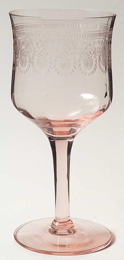 NE329 PINK Water Goblet by Morgantown-1
