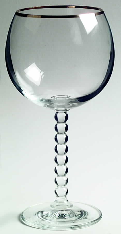 Pearls Gold Water Goblet by Mikasa-1