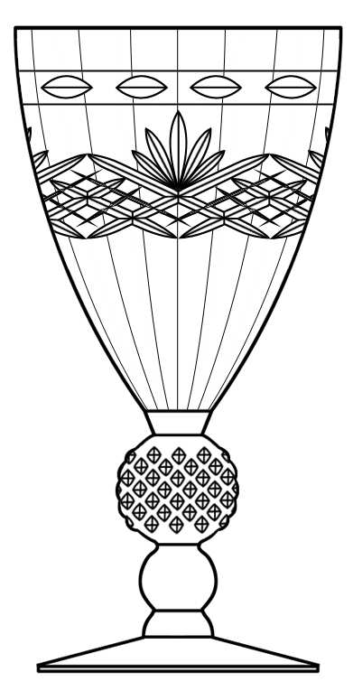 7643-8 Water Goblet by Morgantown-1
