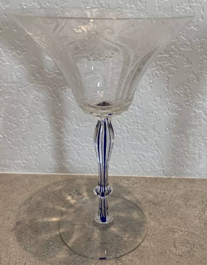 Fairwin Cobalt Champagne/Tall Sherbet by Morgantown-1