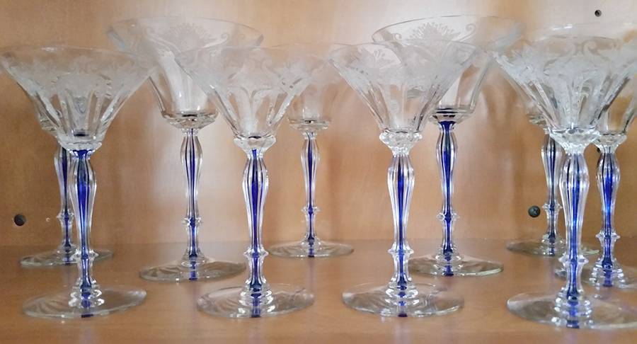 Fairwin Cobalt Water Goblet by Morgantown-1
