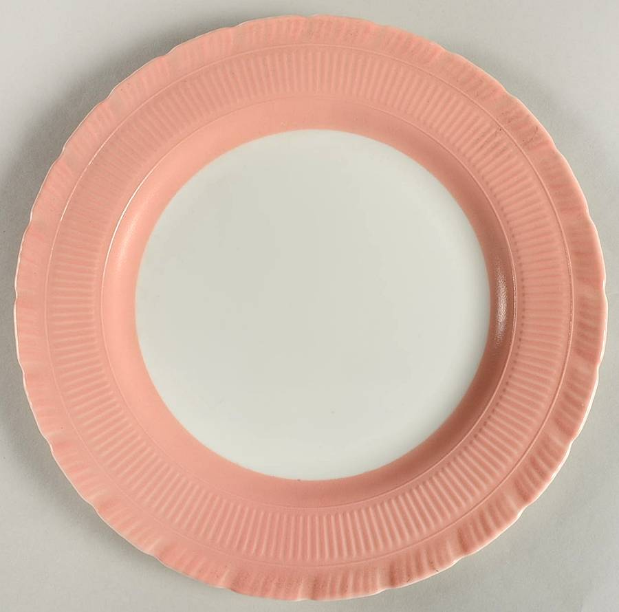 Oxford Pink Dinner Plate by MacBeth-Evans-1