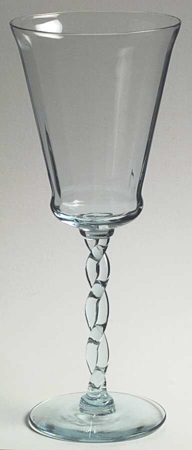 Queen Ann Blue Water Goblet by Morgantown-1