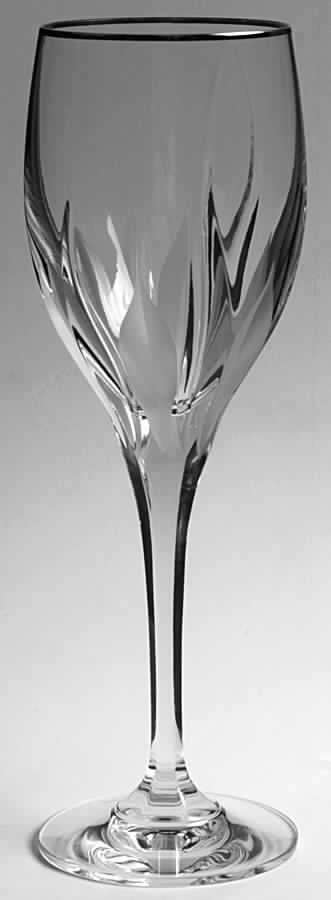 Flame D'Amore Platinum Water Goblet by Mikasa-1