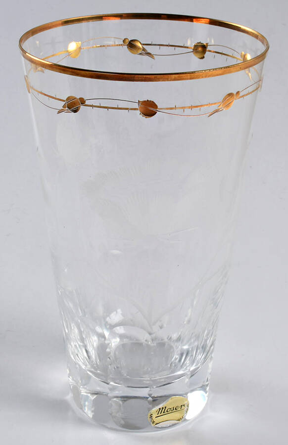 Paula (Knob Stem) Flat Tumbler by Moser-1