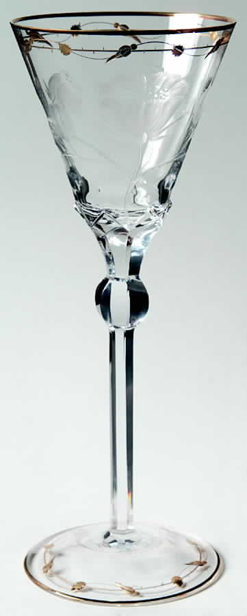 Paula (Knob Stem) Water Goblet by Moser-1