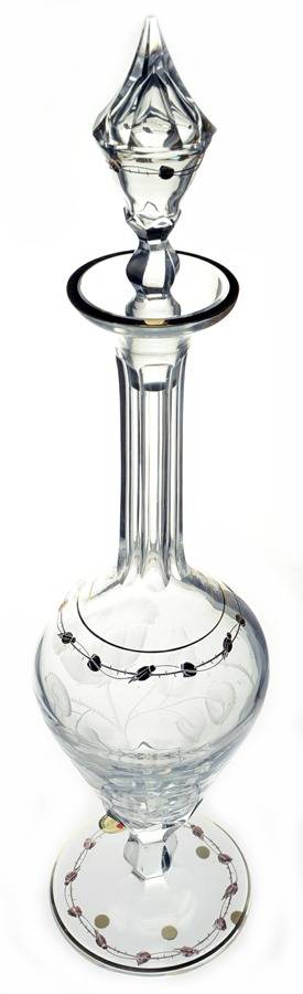 Paula (Knob Stem) Decanter & Stopper by Moser-1