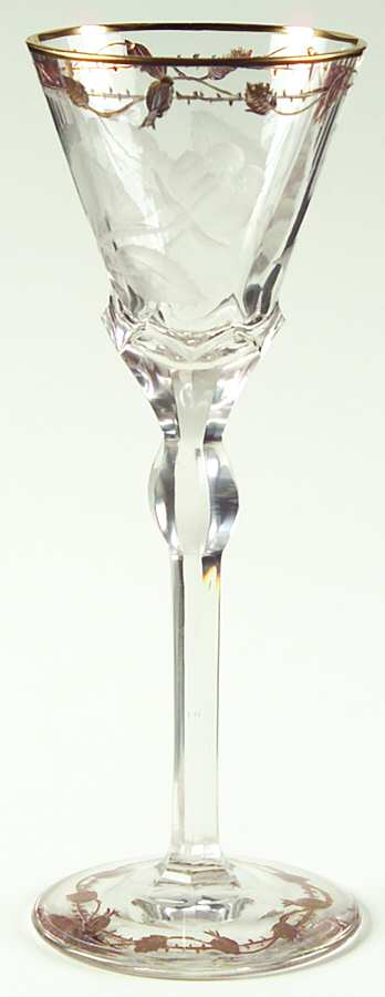Paula (Knob Stem) Sherry Glass by Moser-1