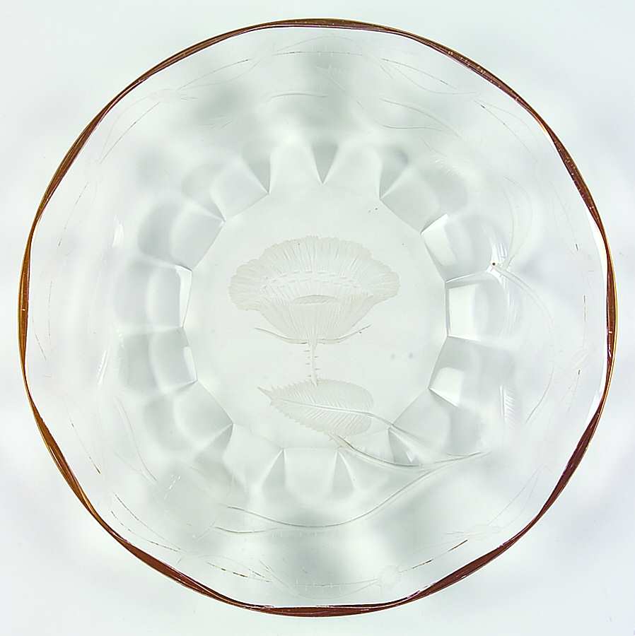Paula (Knob Stem) 8" Salad Plate by Moser-1