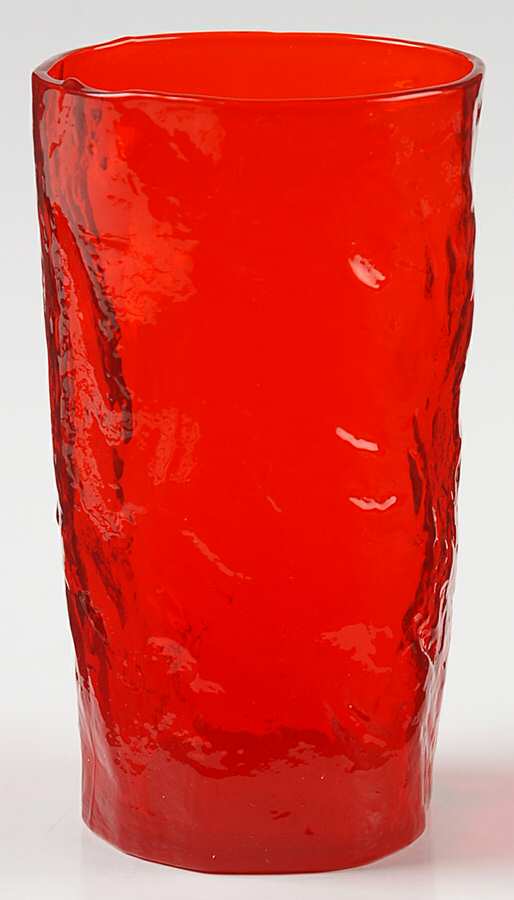 Crinkle Gypsy Fire (Orange) Flat Tumbler by Morgantown-1