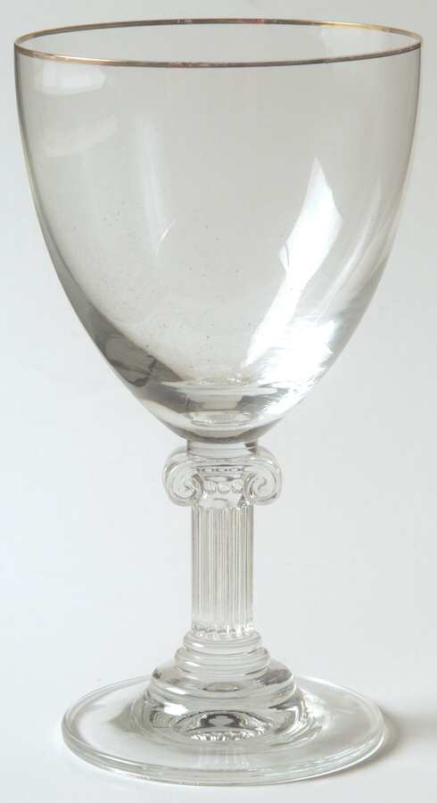 Parthenon Gold Water Goblet by Mikasa-1