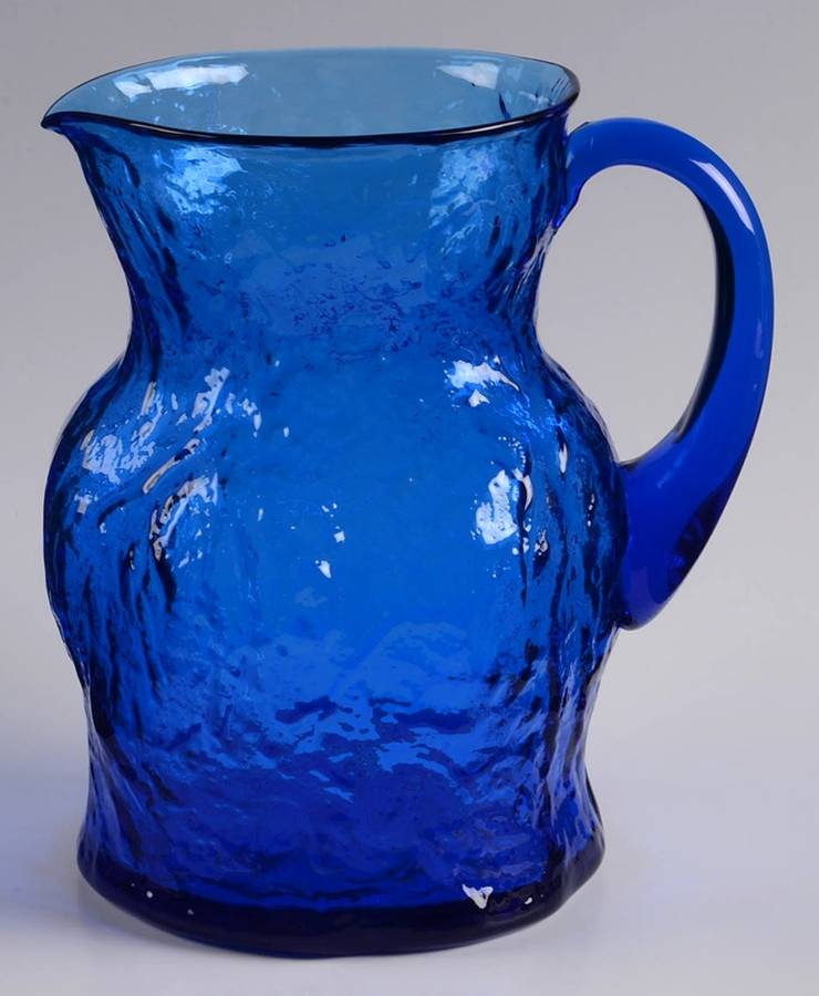 Crinkle Dark Blue 64 Oz Pitcher by Morgantown-1