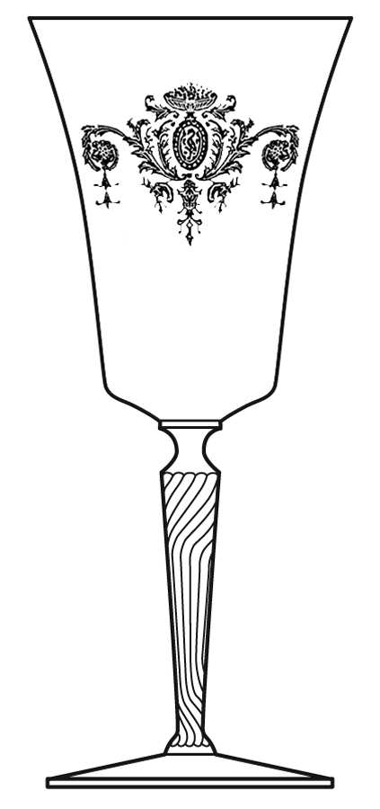 Biscayne Clear (Stem 7654) Water Goblet by Morgantown-1