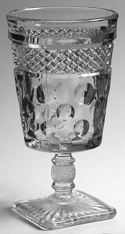Opal Clear Water Goblet by McKee-1