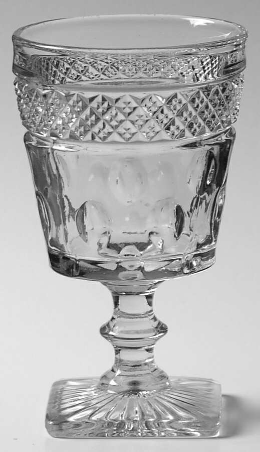 Opal Clear Water Goblet by McKee-1