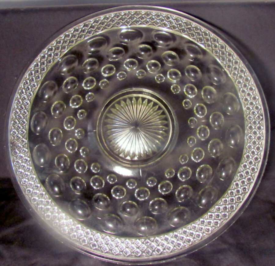 Opal Clear 12" Sandwich Plate by McKee-1