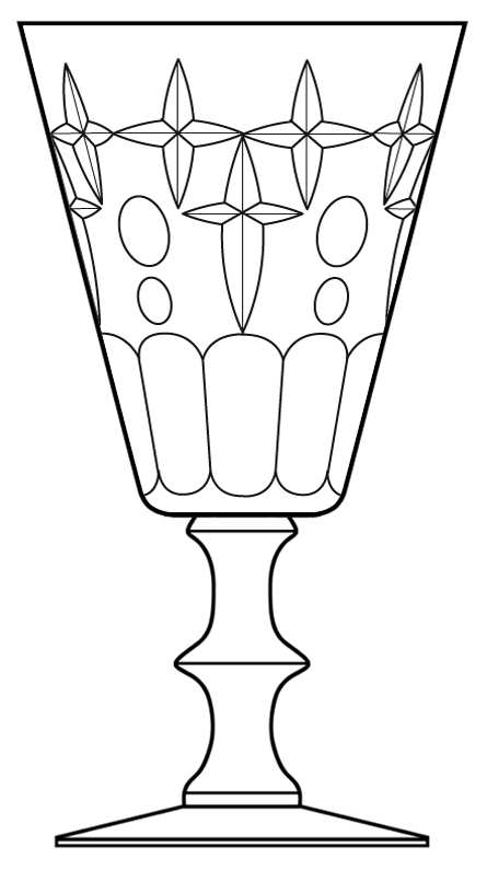 7677-2 Water Goblet by Morgantown-1