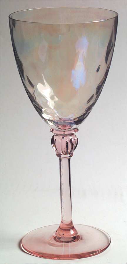 7634 Pink Water Goblet by Morgantown-1