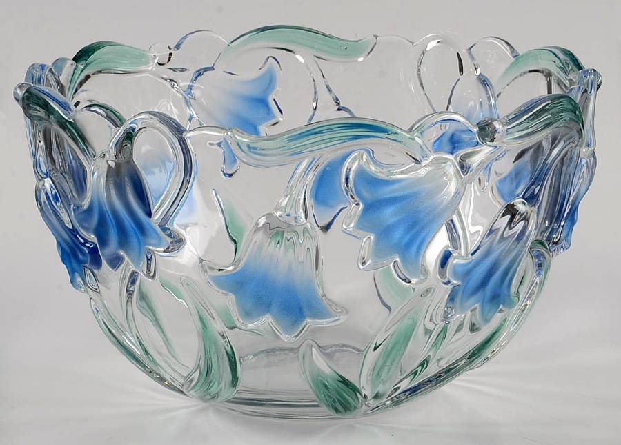 Bluebells Green Blue 8" Round Bowl by Mikasa-1