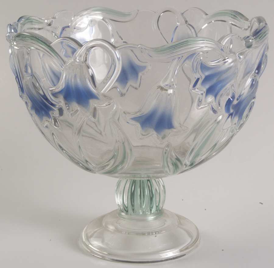 Bluebells Green Blue Round Compote (Height X Width) by Mikasa-1
