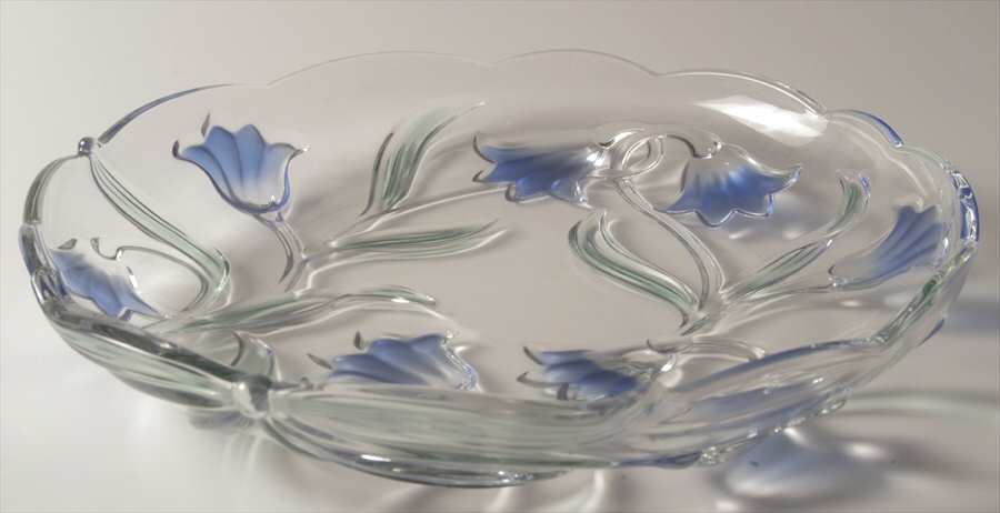 Bluebells Green Blue 12" Round Platter by Mikasa-1