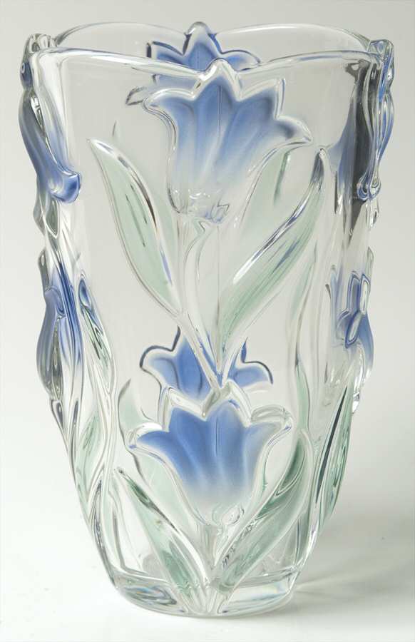 Bluebells Green Blue 8" Flower Vase by Mikasa-1