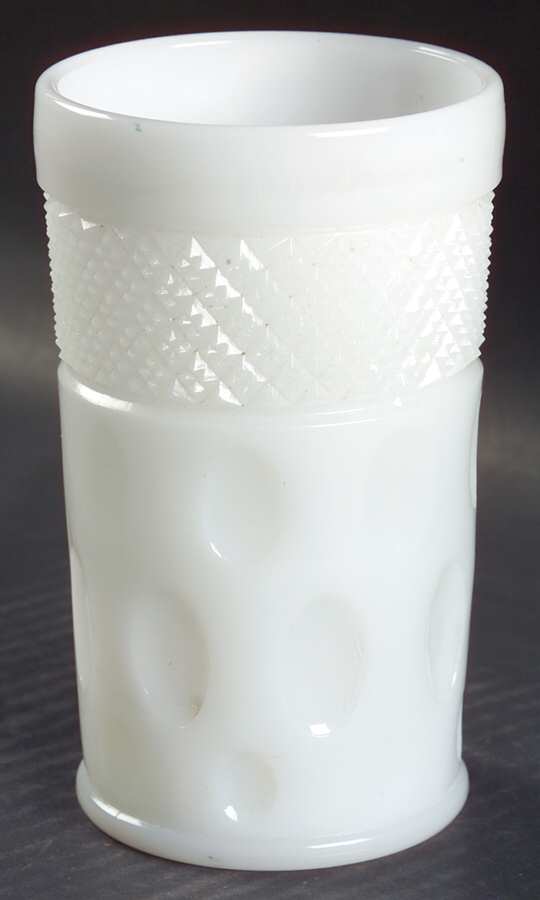 Opal Milk Glass 10 Oz Flat Tumbler by McKee-1